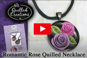Quilled Creations Quilling Kit - Romantic Roses Necklace